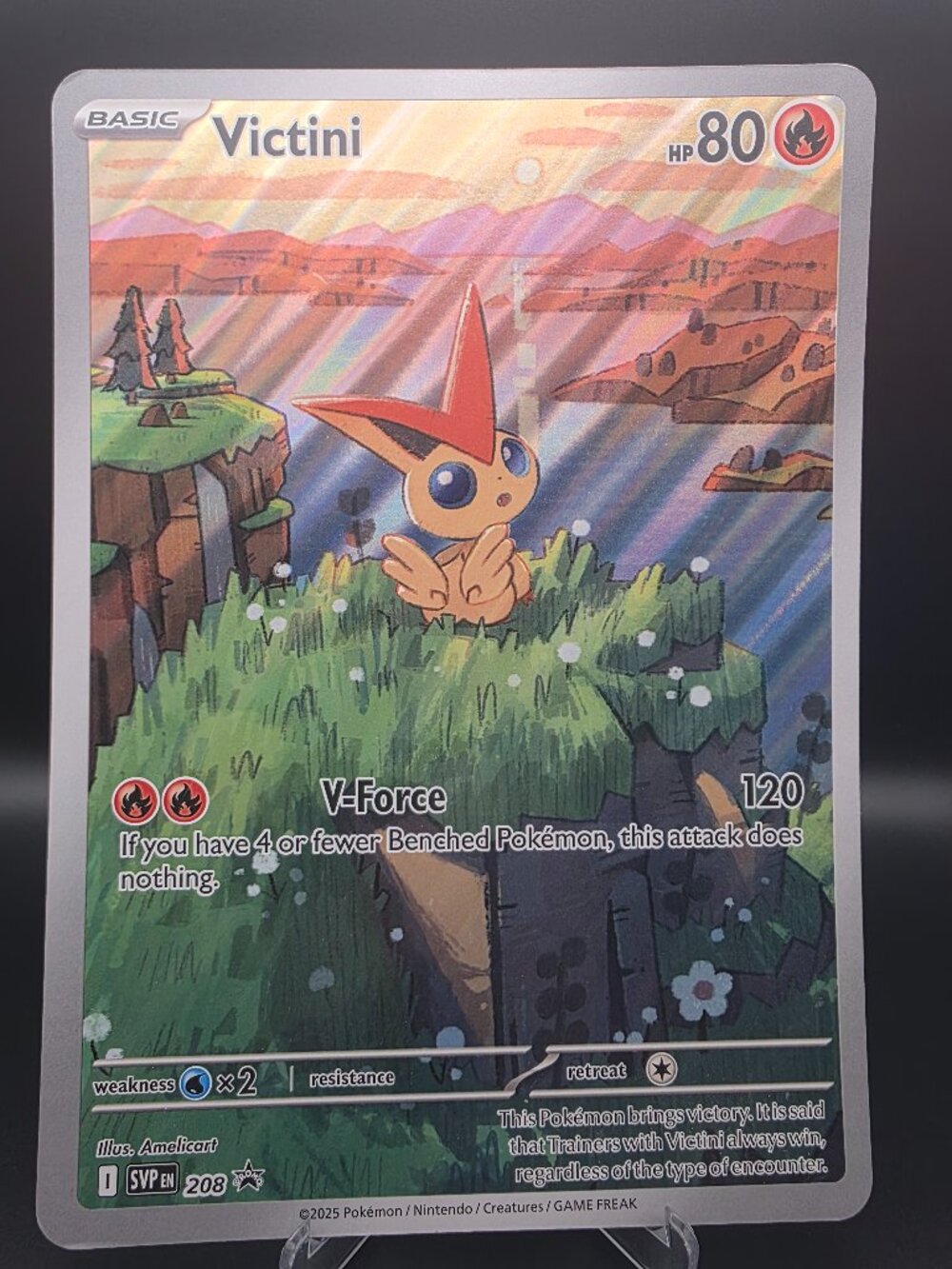 Pokemon Victini 208 JUMBO CARD Black Star Promo Black And White TCG